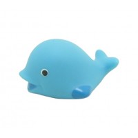 Hot selling waterproof floating led flashing toys pink whale shape small bath toys