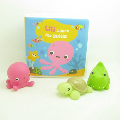 High Quality EVA Eco-Friendly and Safe waterproof Baby Bath Book Cheap Educational Bath Toy Set