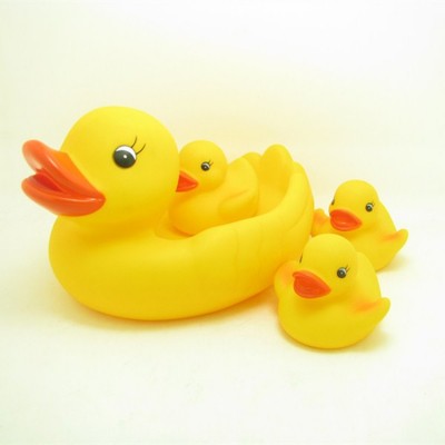 Vinyl Baby Bath Water Duck Toy Sounds Mini Yellow Rubber Ducks Toys