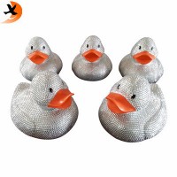 Sliver rubber duck, bath toy