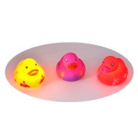 Best quality hot sale water activated bath rubber duck/LED bath rubber duck