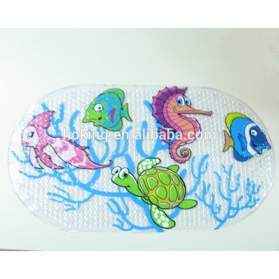 OEM Non-Slip PVC Bath Mat With Suction Cup