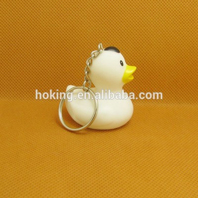 plastic rubber duck with keychain