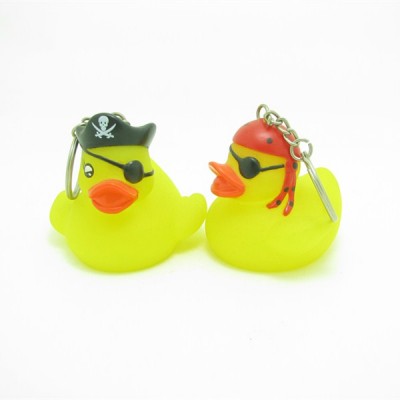 Lovely pirate baby bath duck with keychain