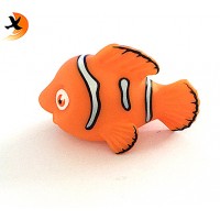 New design custom rubber animal toy cute nemo bath toy with good quality