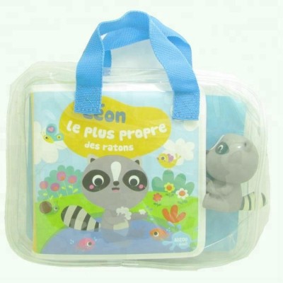 Soft EVA Eco-friendly Custom Print Waterproof Baby Bath Book Gift Set with Toys