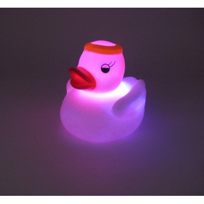 Promotional gift bathroom products plastic mini rubber devil & angel duck bath toy