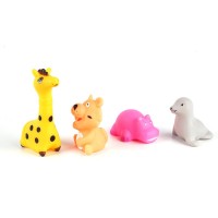 Swimming pool small rubber toys bath floating PVC animal funny bath toys